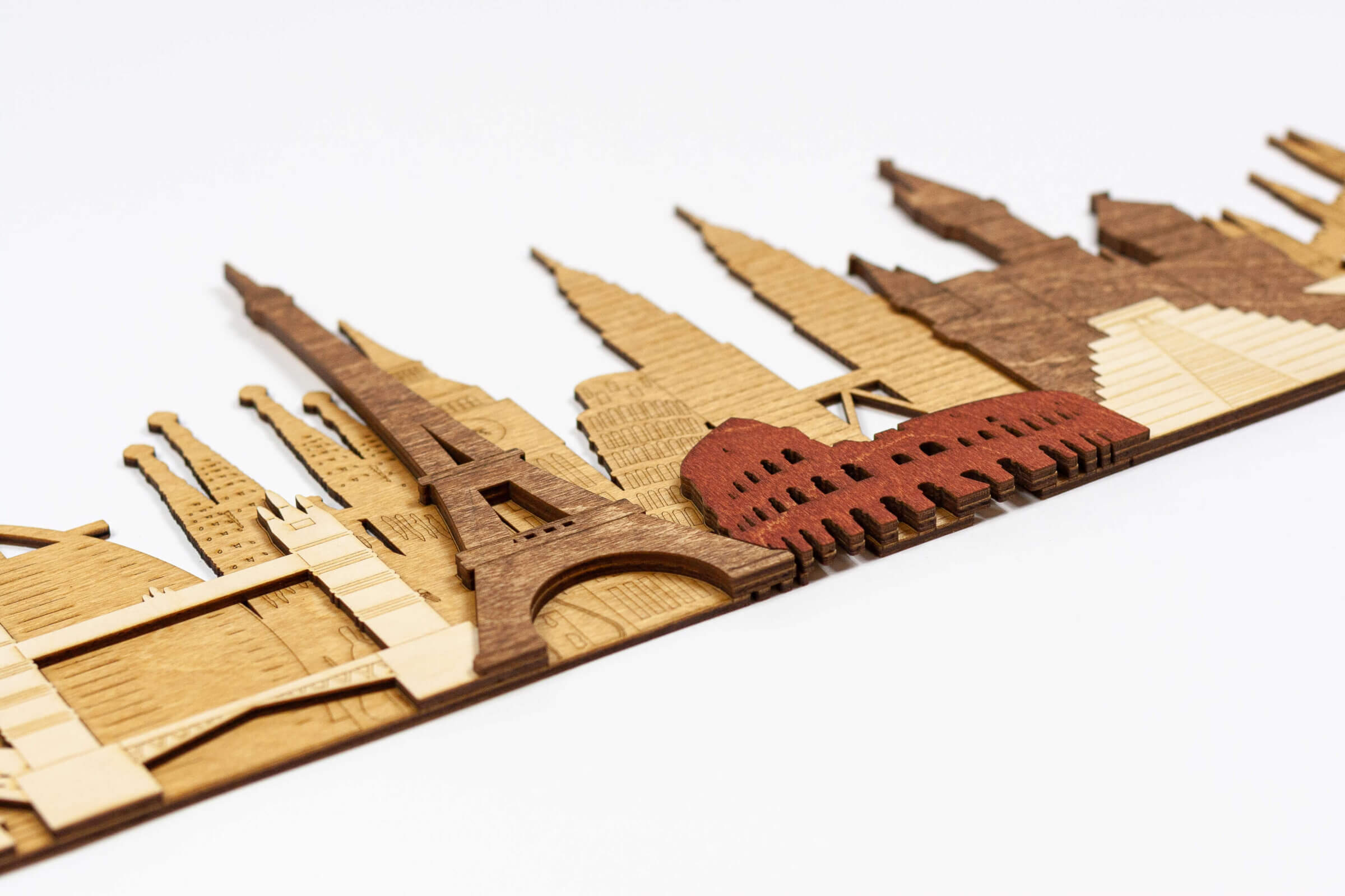 Monuments et attractions en bois 3D