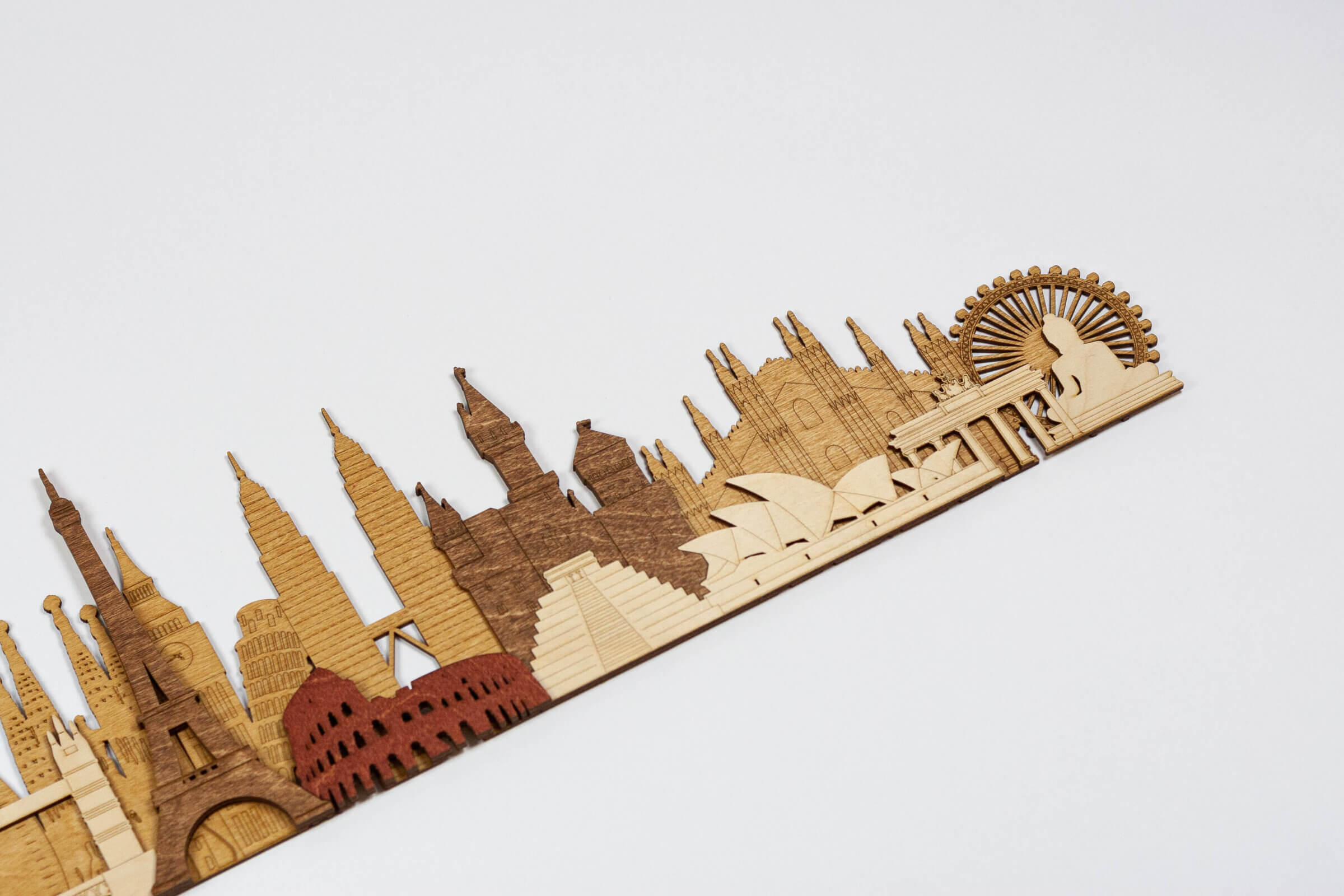Monuments et attractions en bois 3D