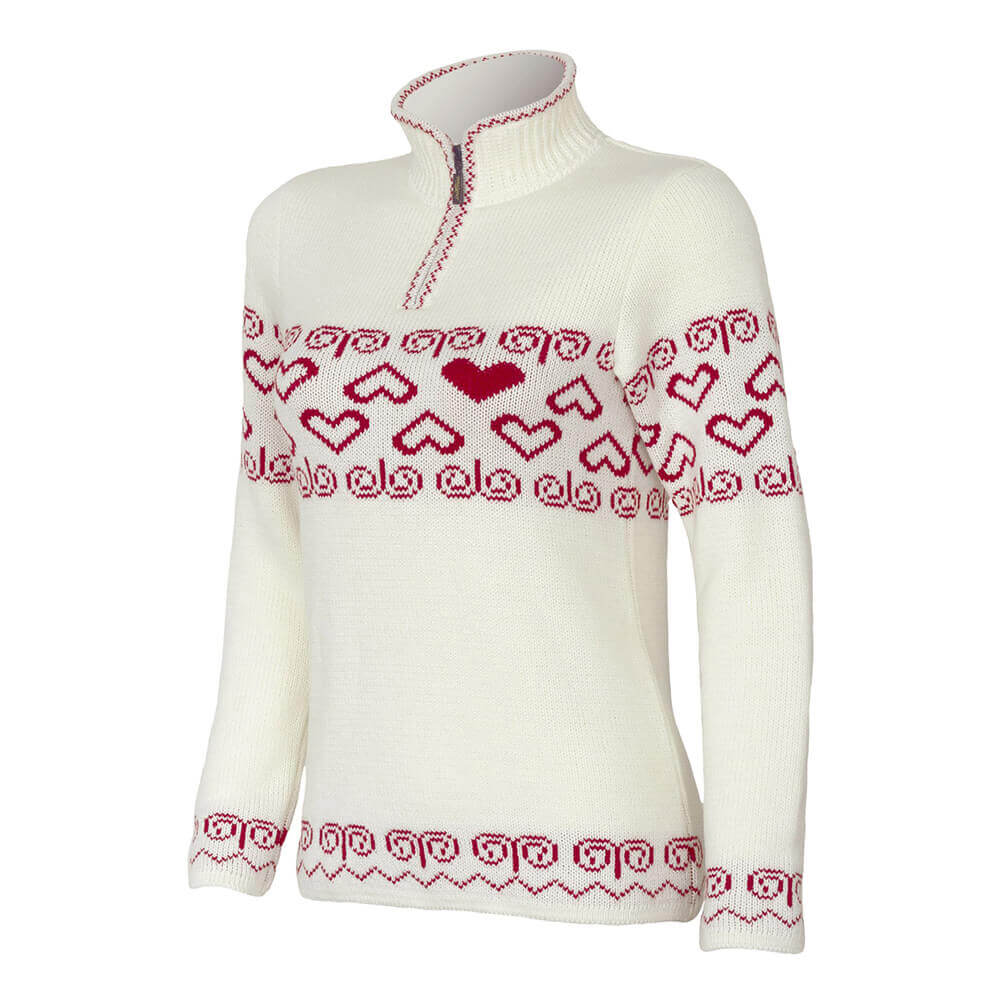 SportCool motif Čičmany femme naturel rouge