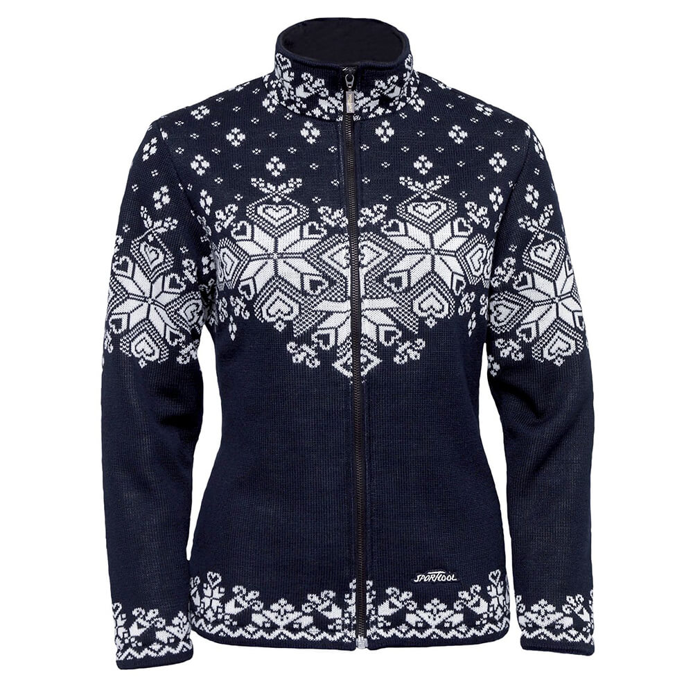 SportCool pull femmes avec doublure en membrane bleu foncé