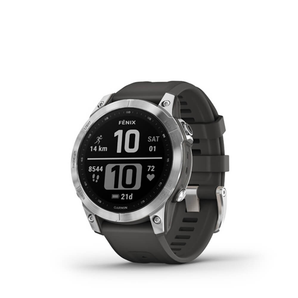 Garmin Fenix 7-silver-graphite-band